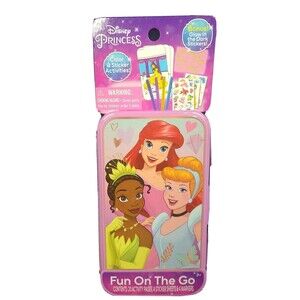 Disney Princess Fun on the GO! Activity Sheets, Stickers and Markers Ages 3+ New